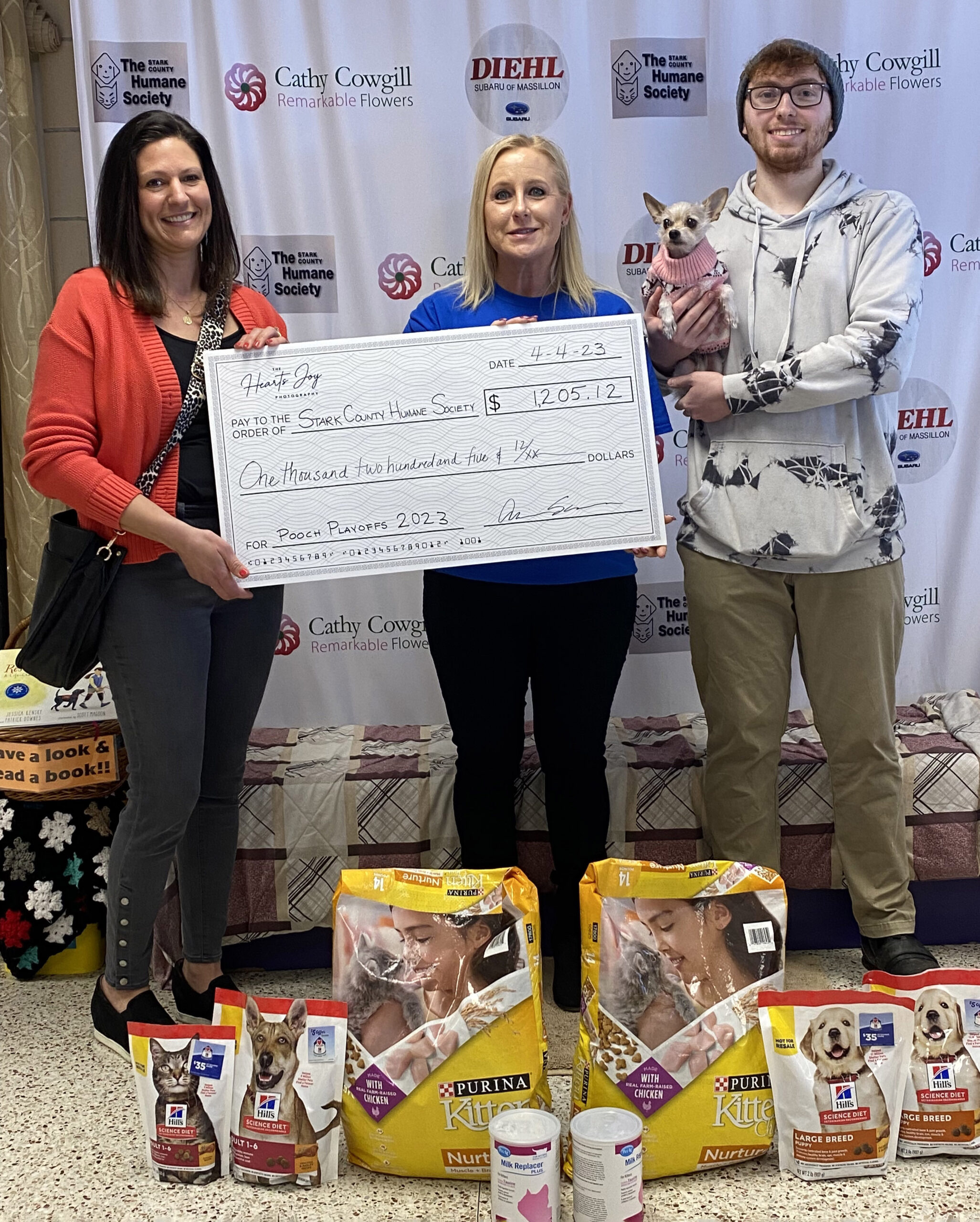 The Pooch Playoffs 2023 fundraiser results - to benefit the Stark County Humane Society